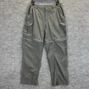 Columbia Pants Men's Medium Faded Black Convertible Cargo Hiking Omni Dry